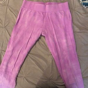 tie dye purple leggings
